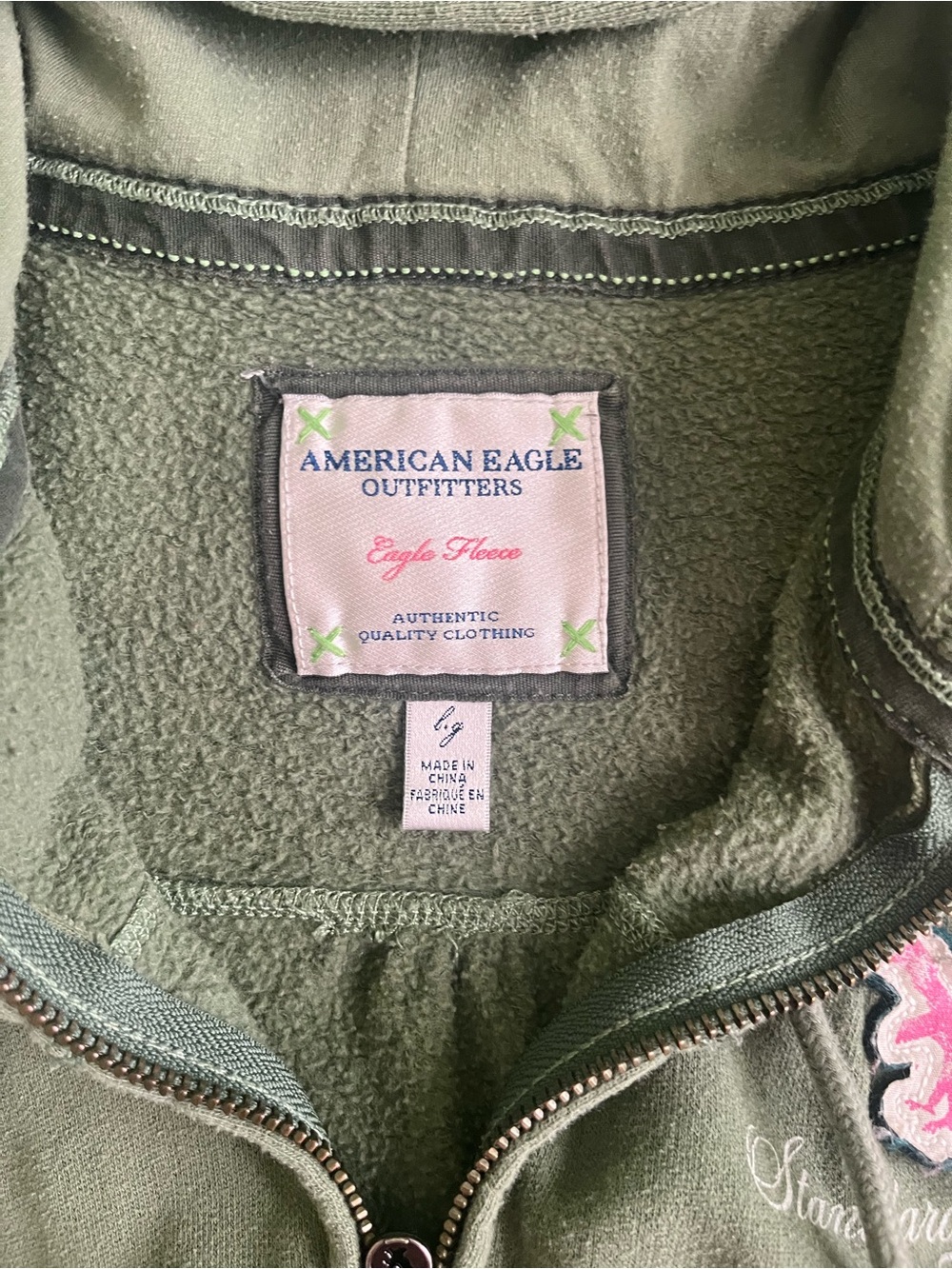 2000s American Eagle Short-Sleeve Zip-Up! - Picture 2 of 3